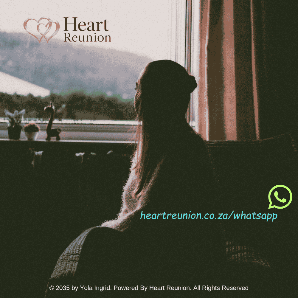A person sitting alone by a window, looking out thoughtfully, with soft natural light creating shadows that suggest both contemplation and emotional distance, representing the complexity of commit (2)