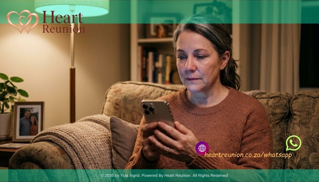 Woman holding a phone while reflecting on a relationship and hoping for clarity