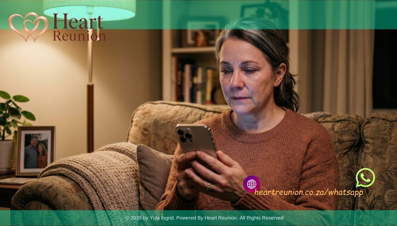 Woman holding a phone while reflecting on a relationship and hoping for clarity Woman holding a phone while reflecting on a relationship and hoping for clarity