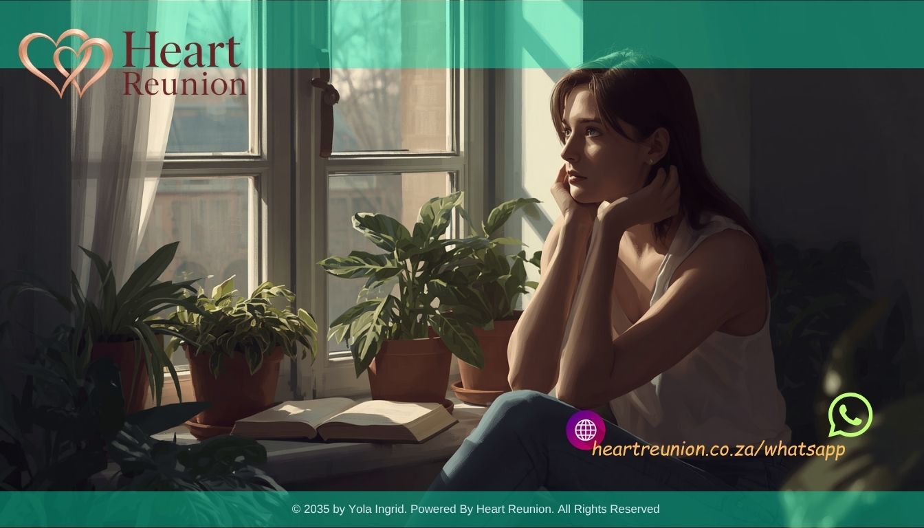 Woman sitting quietly by a window, reflecting on a difficult relationship (1)